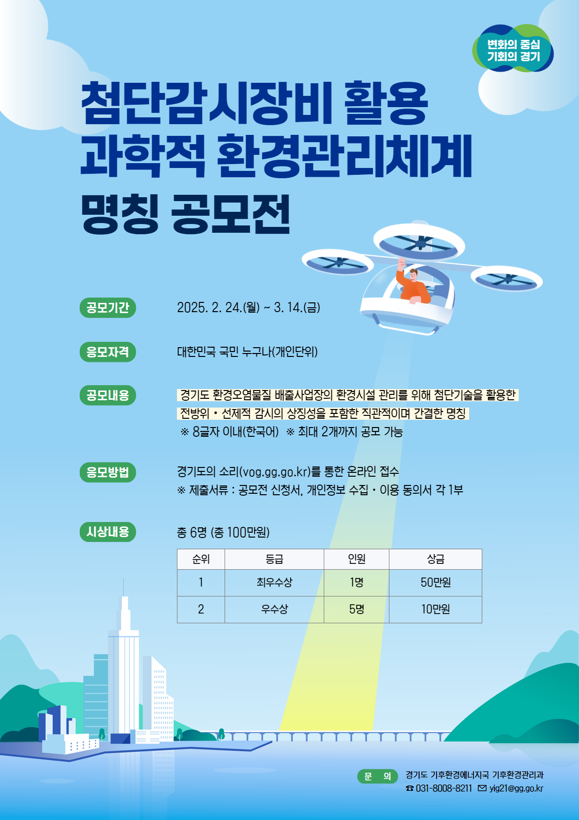 ｢첨단감시장비 활용 과학적 환경관리체계｣ 명칭 공모